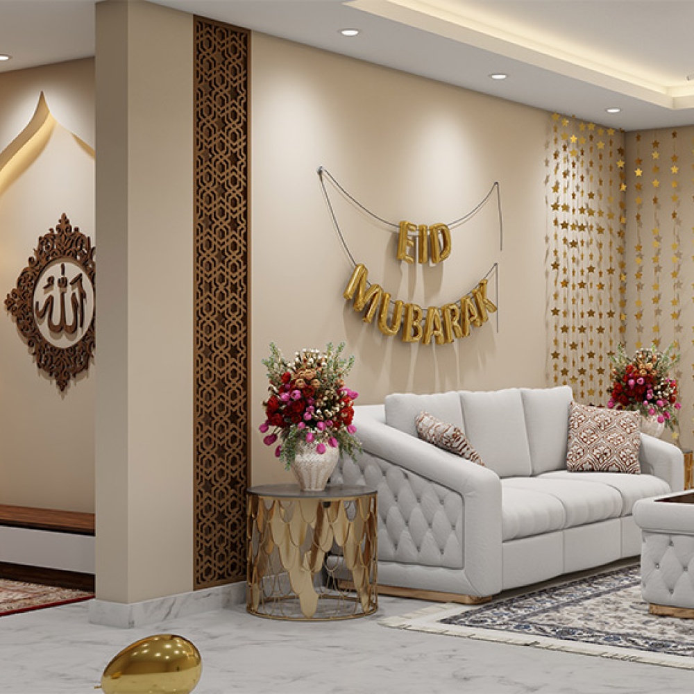 تزيين المنزل بأجمل الديكورات، من طقوس النساء احتفالًا بعيد الفطر