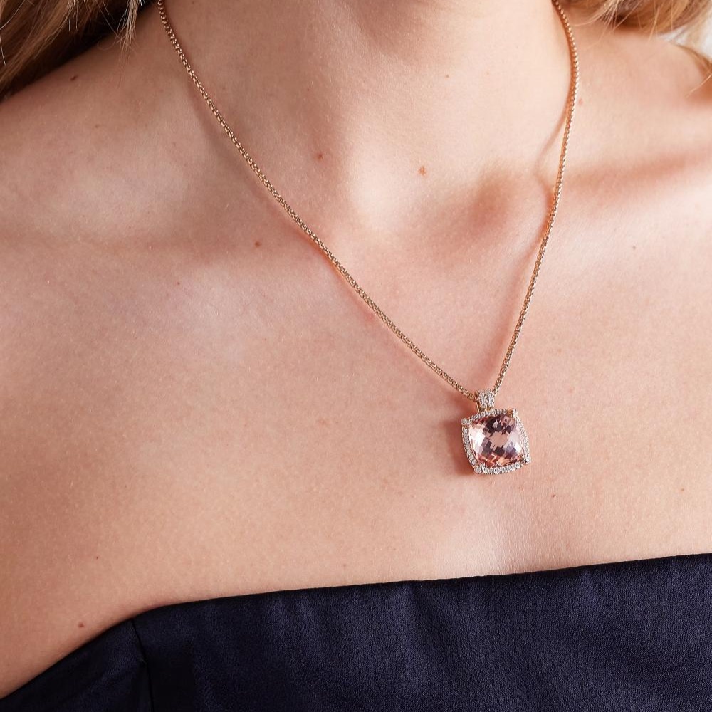 حجر المورغانيت في مجوهرات David Yurman