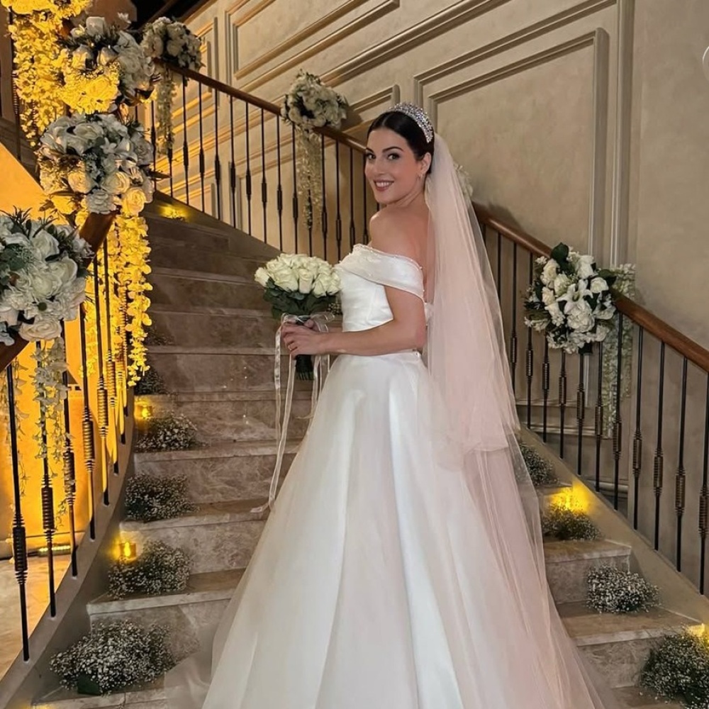 رزان جمال بفستان الزفاف