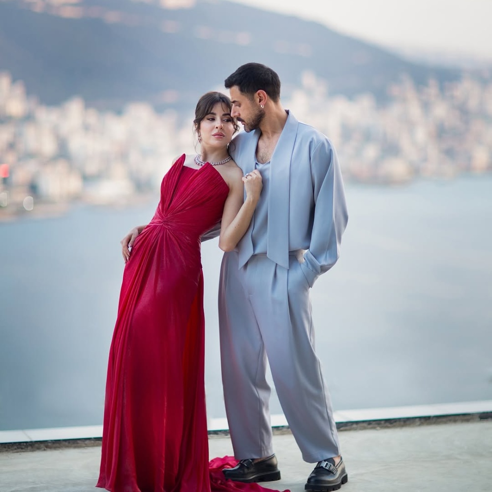 أجمل إطلالات الثنائي سارة أبي كنعان ووسام فارس تزامنا مع احتفالهام بذكرى زواجهما