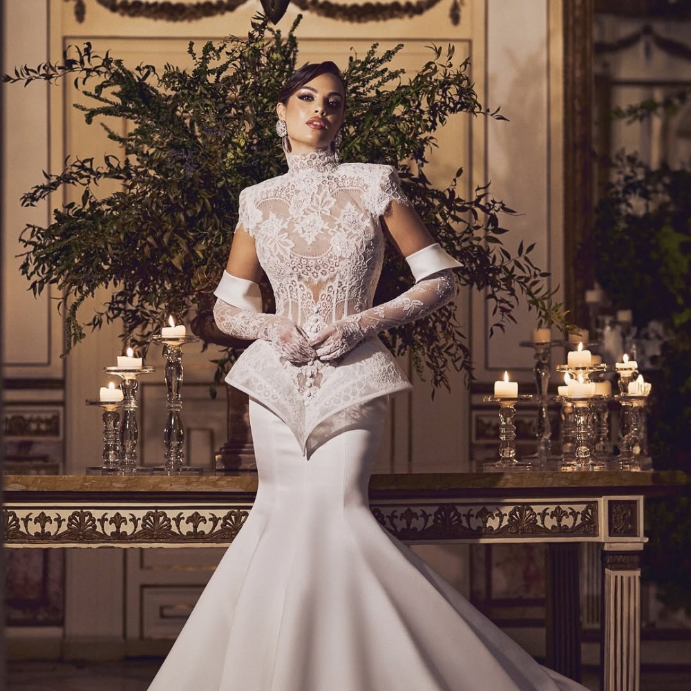 إطلالة زفاف من دار salvatore_pappacena_couture
