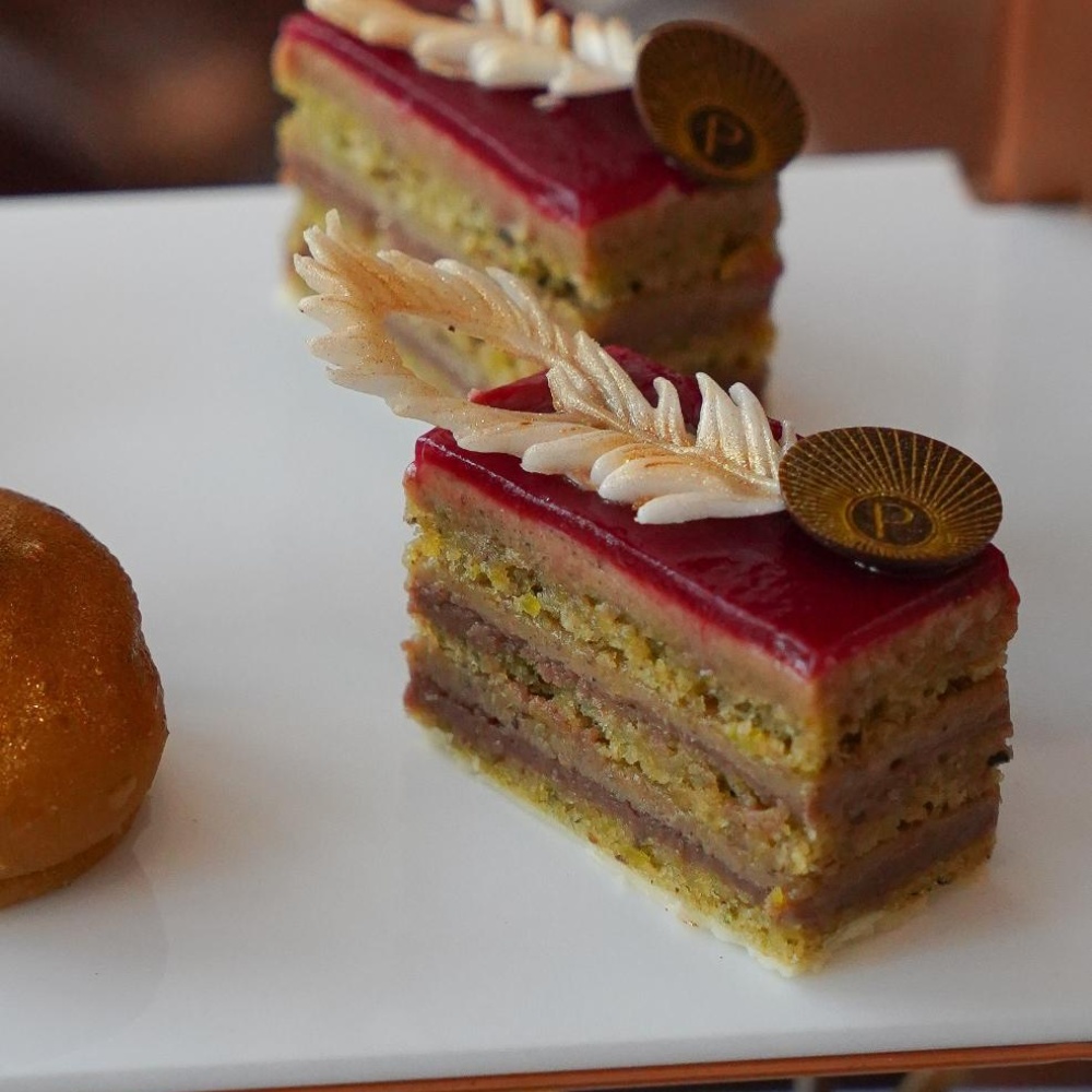 Pistachio Opera Cake