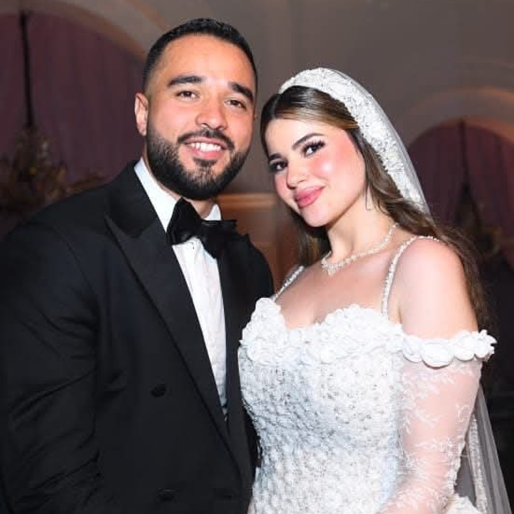 بسملة إبنة محمد فؤاد في حفل الزفاف
