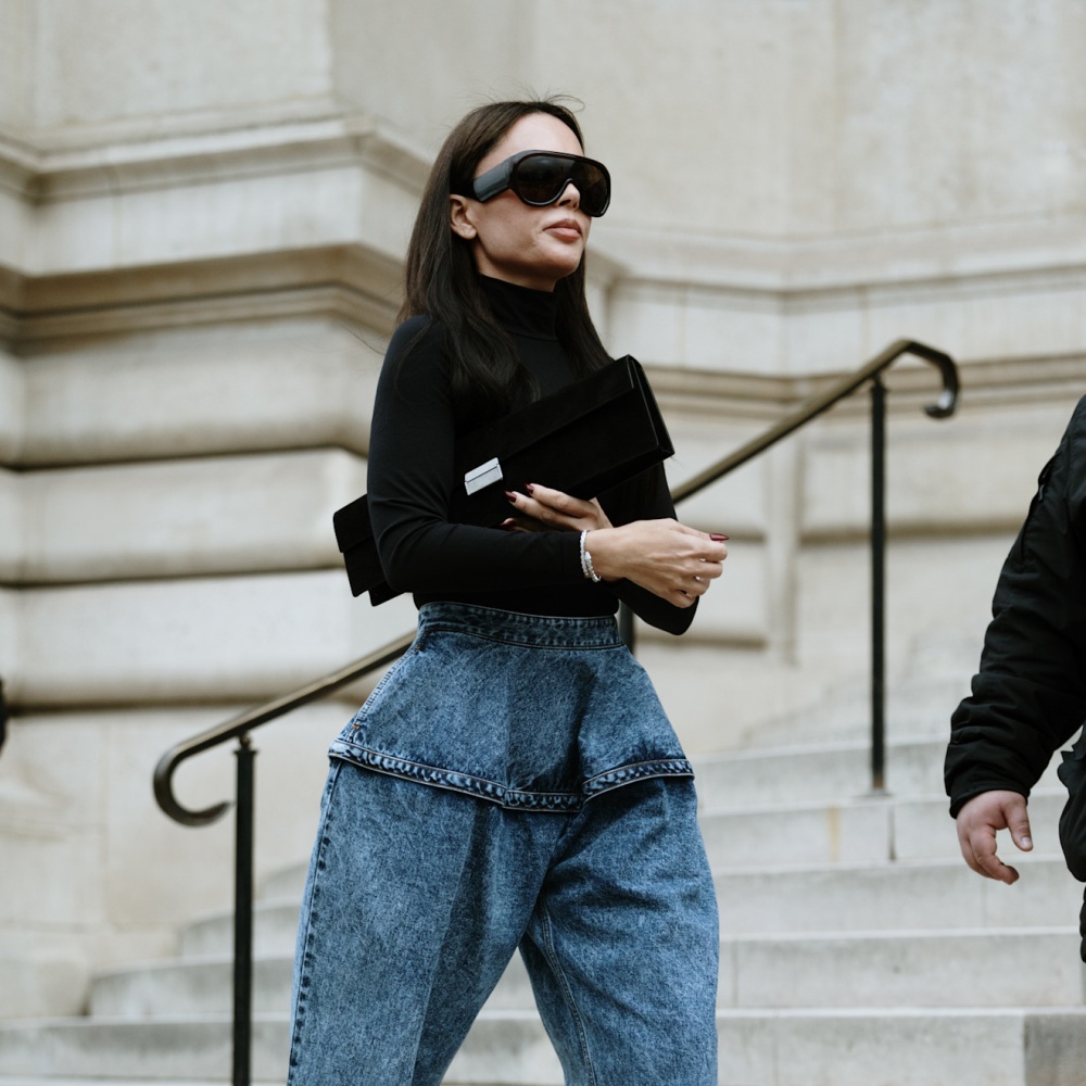 السروال بالخصر العالي بتنسيق من Street style