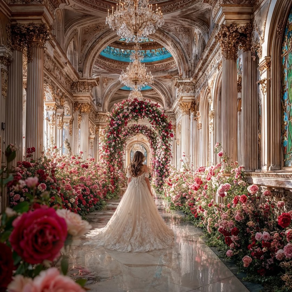 زفاف خيالي في قصر فخم من تصميم علي بختيار