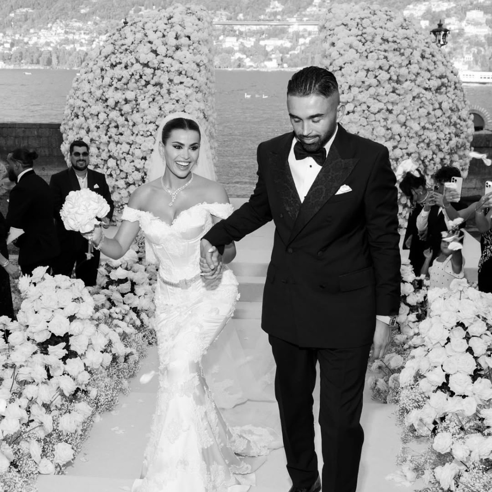 من حفل زفاف يومي في جزيرة كومو في إيطاليا.