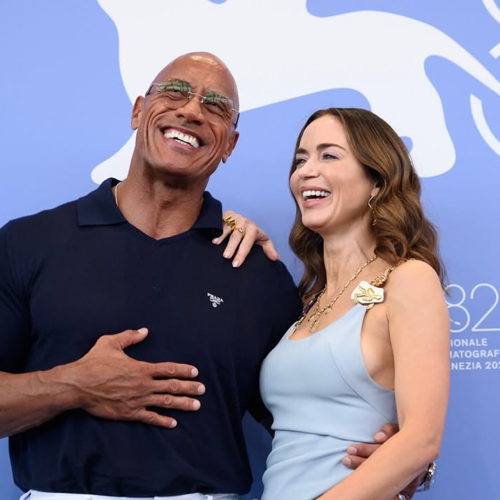 ذا روك وإيميلي بلانت في فينسيا السينمائي 2025