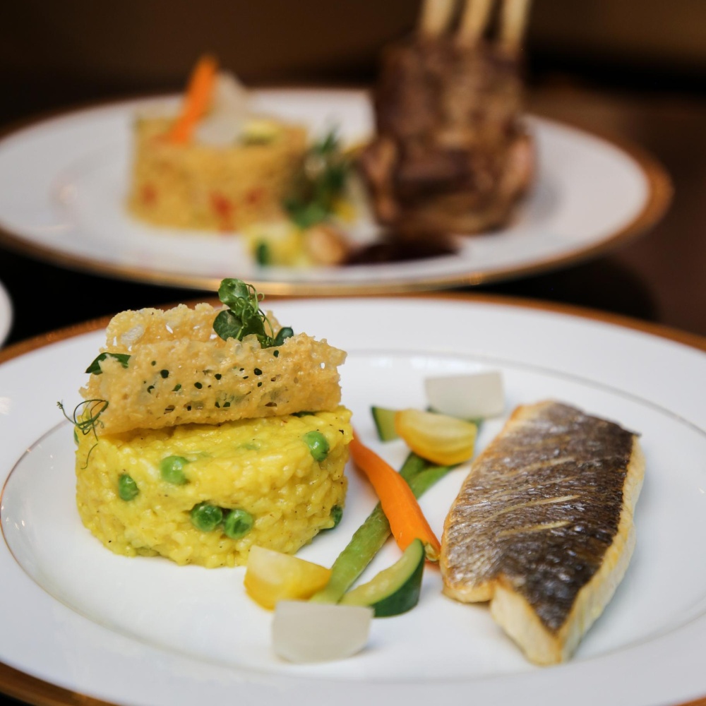 ريزوتو سمك القاروص