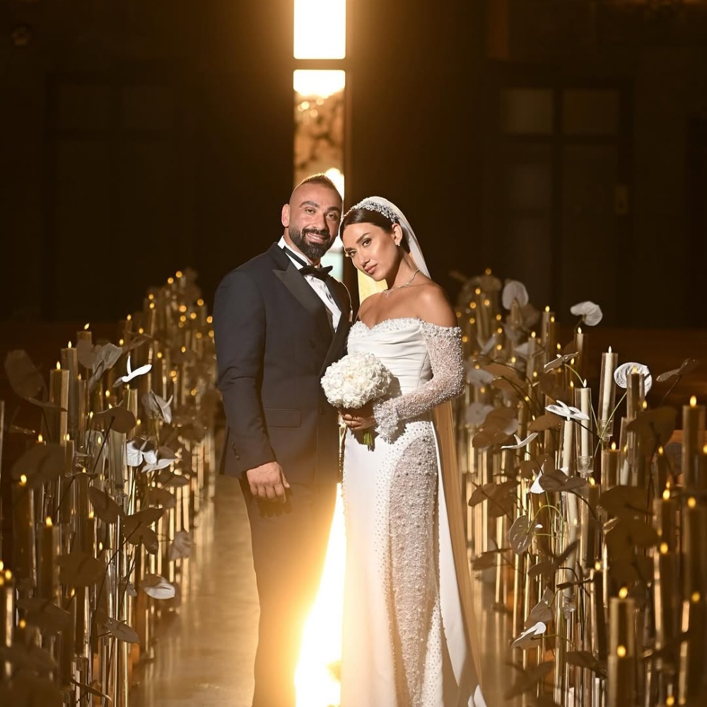 زينة الشموع على ممر العروسين_ الصورة من Lebanese Weddings