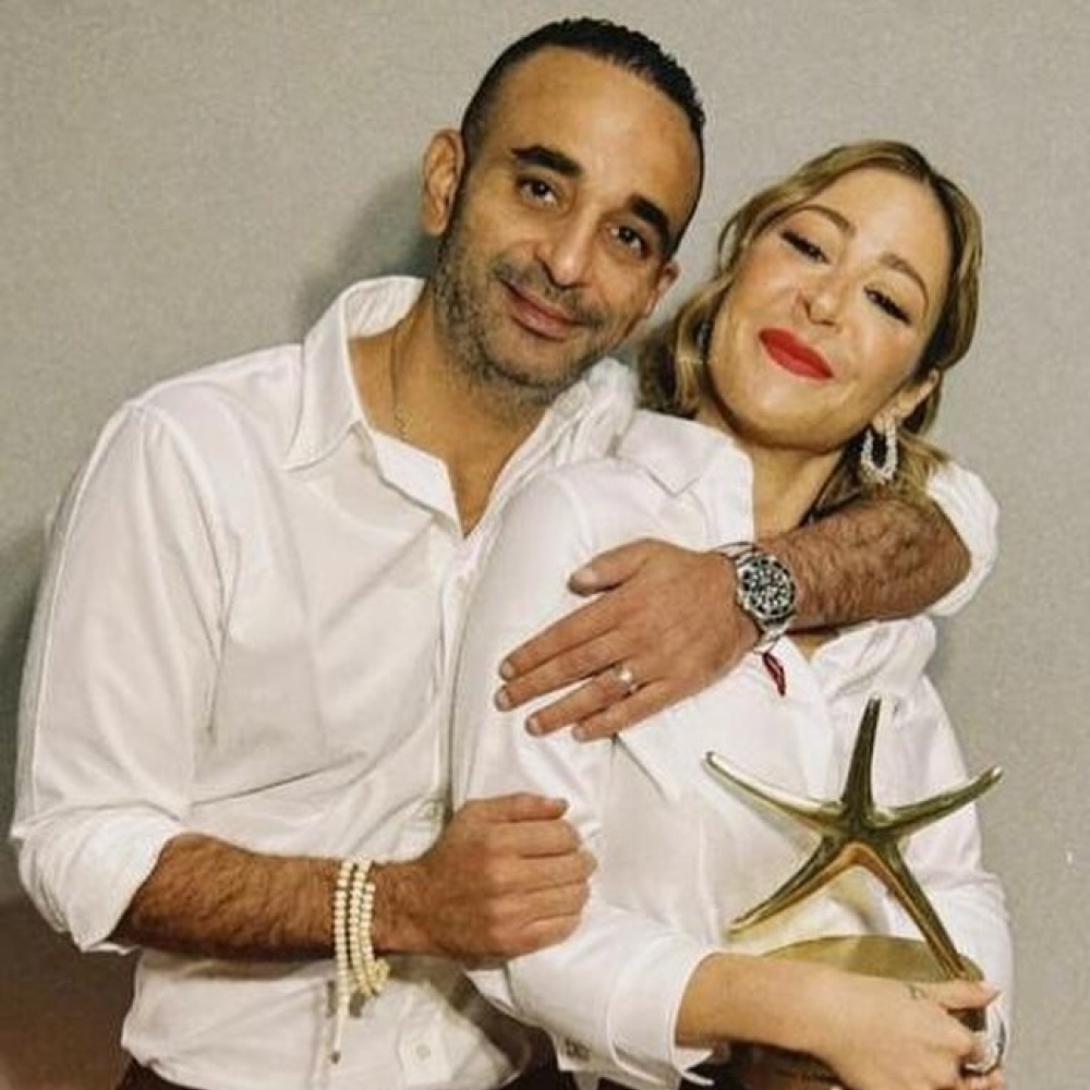 منة شلبي وزوجها