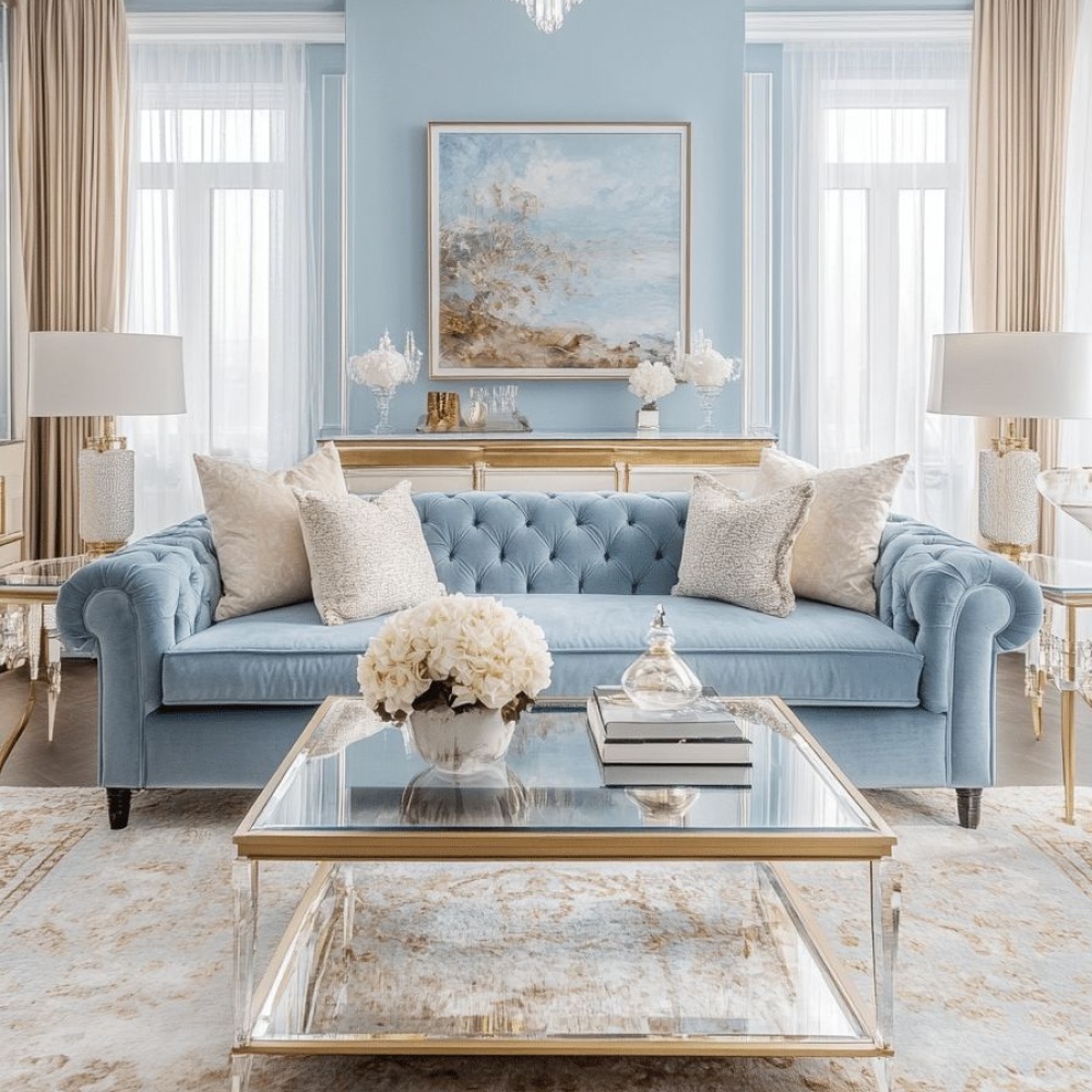 الأزرق البودرة يتصدر مشهد الديكور لخريف هذا العام