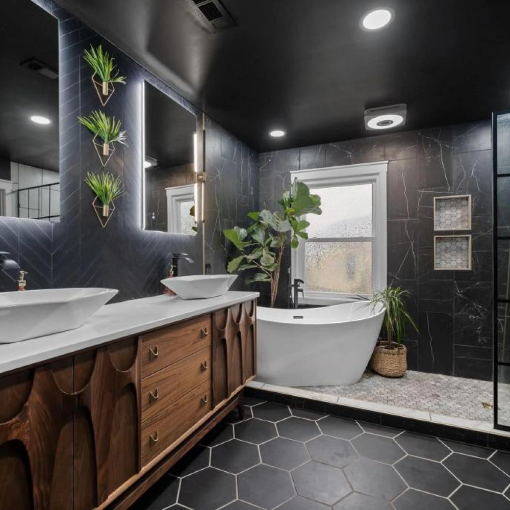 كانت الأحواض المزدوجة في الحمام، رمزًا للفخامة