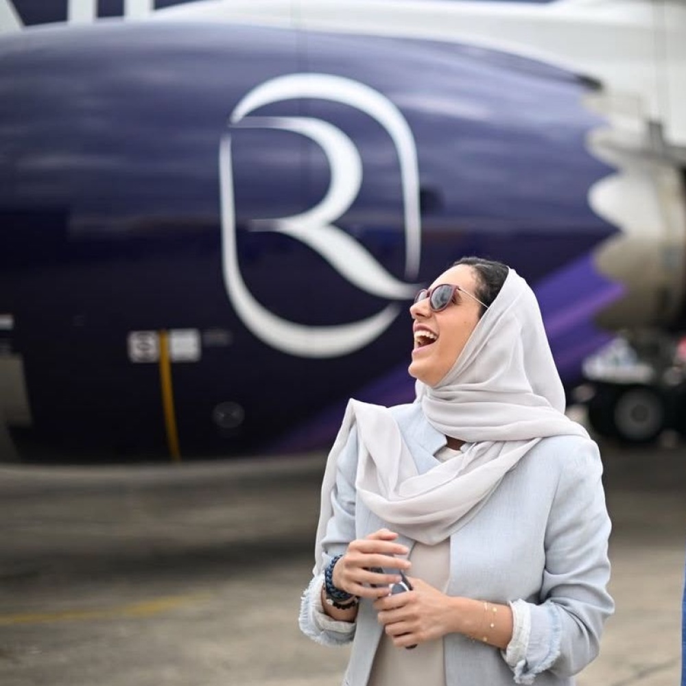 بداية جديدة تلامس السحاب.. "جميلة" تدشن أولى رحلات طيران الرياض الدولية