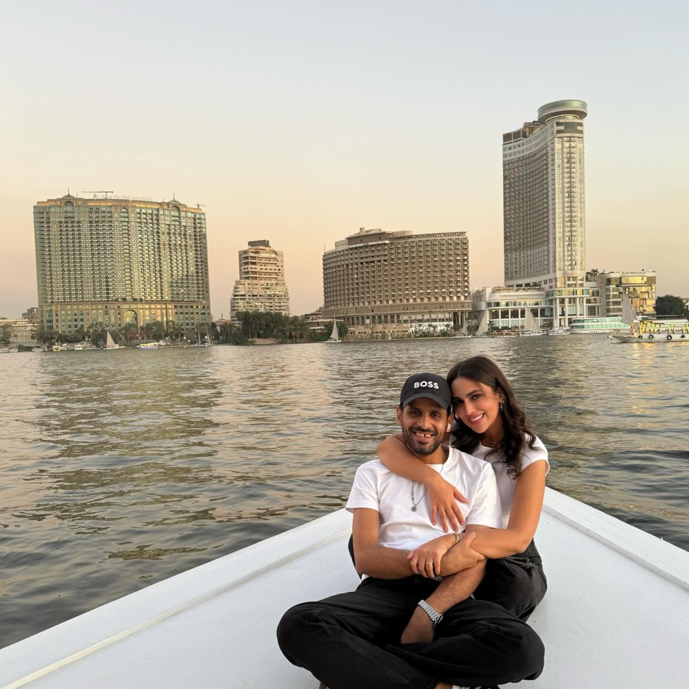 حمدي الميرغني وزوجته 