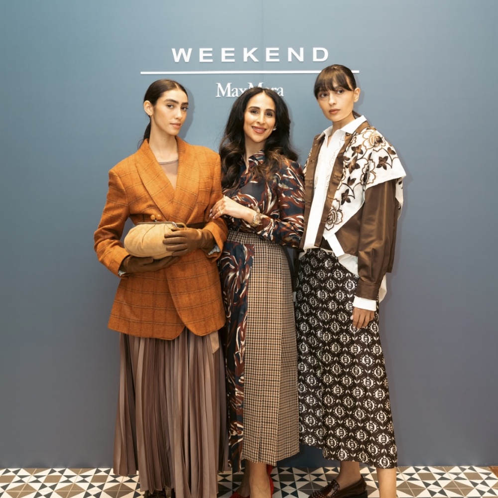 منسقة الأزياء الجوهرة الحاج في افتتاح متجر WEEKEND MAX MARA