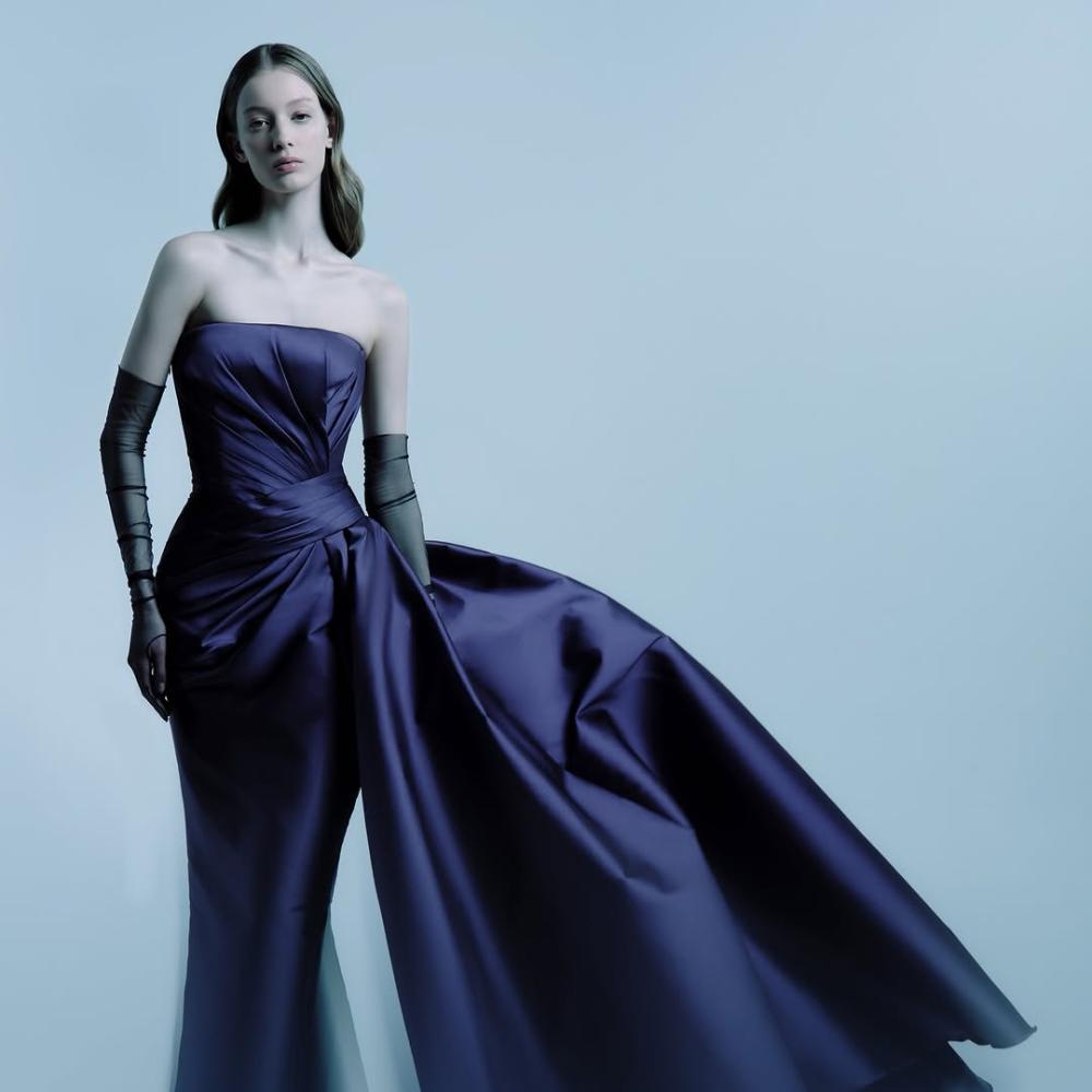 فستان مناسبات لوصيفة العروس توقيع زهير مراد