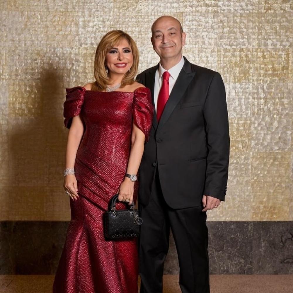 عمرو اديب ولميس الحديدي