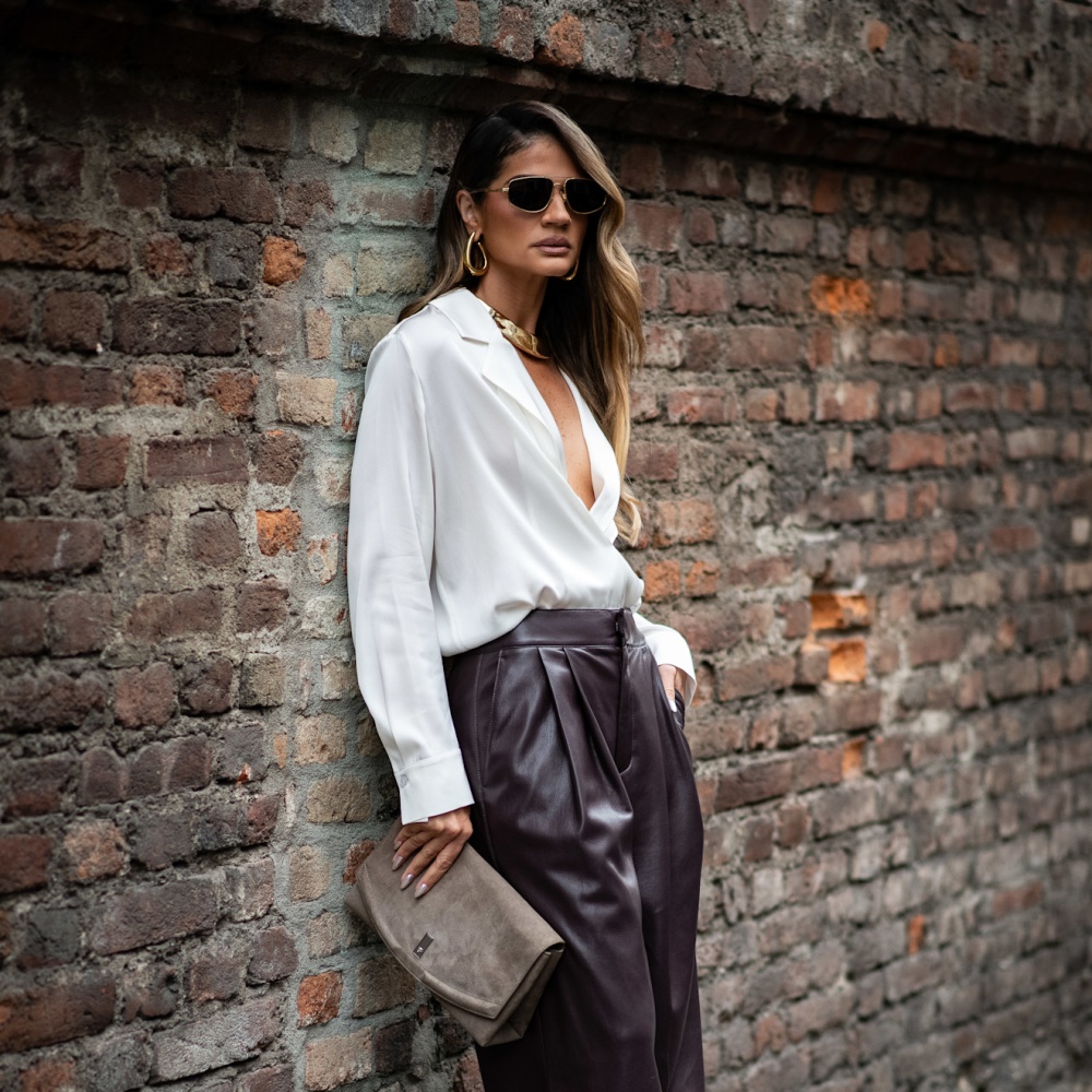 تنسيق السروال البني بأسلوب Street style