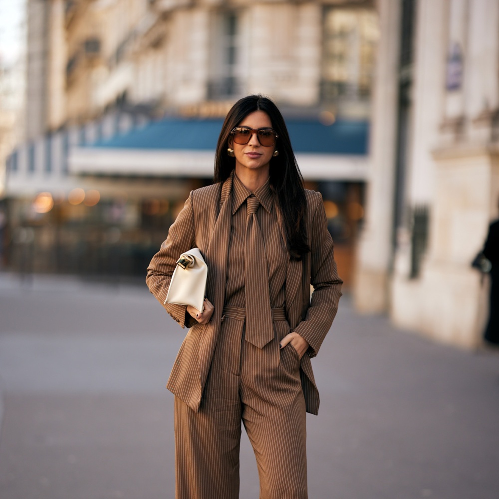 النقشة المقلمة لشتاء 2026 بأسلوب Street style