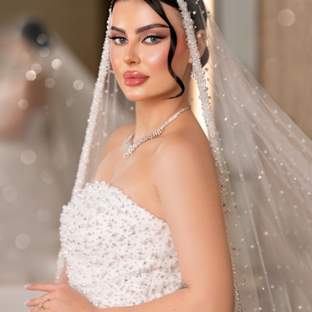 مكياج عروس من الميك اب ارتست لجين الغامدي