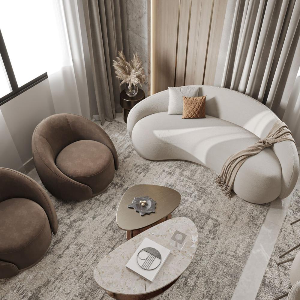 الأثاثات ذات الأشكال المنحنية