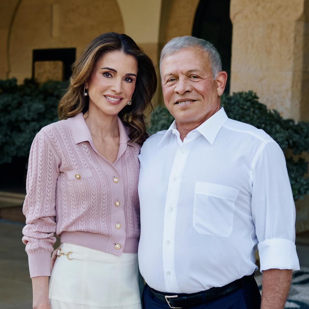 تهنئة رومانسية من الملكة رانيا للملك عبد الله