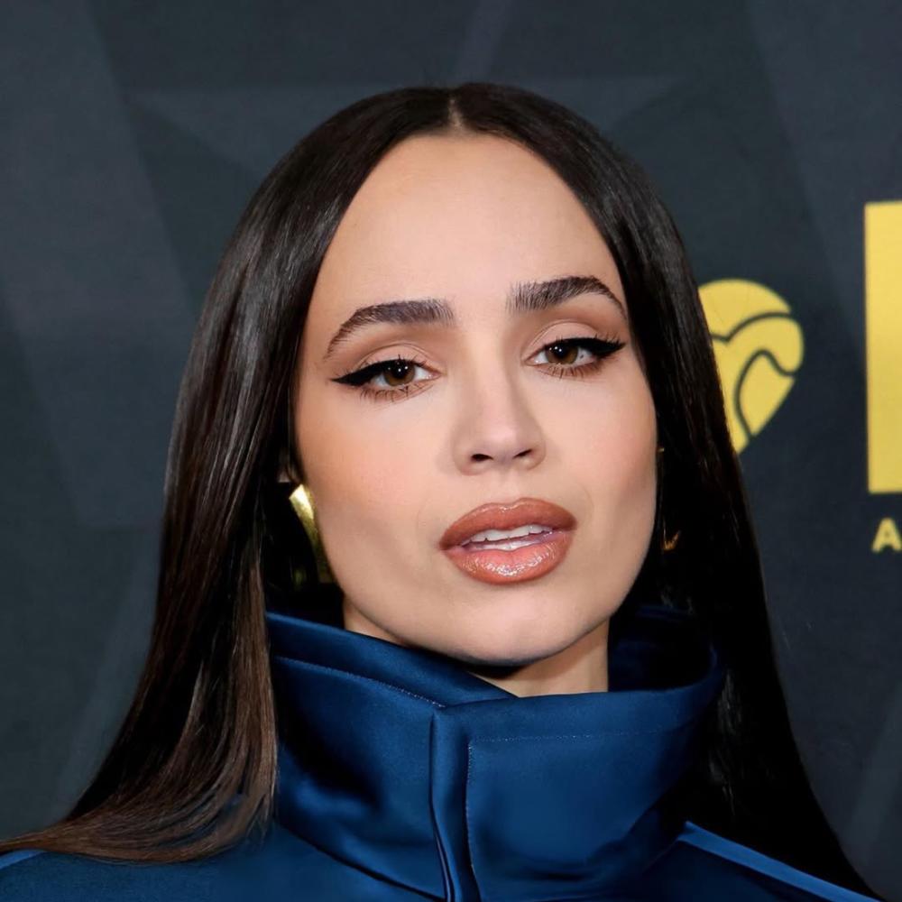 إطلالة Sofia Carson برسمات الآيلاينر المستقيمة