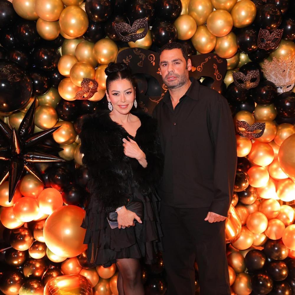 لقاء الخميسي وزوجها 