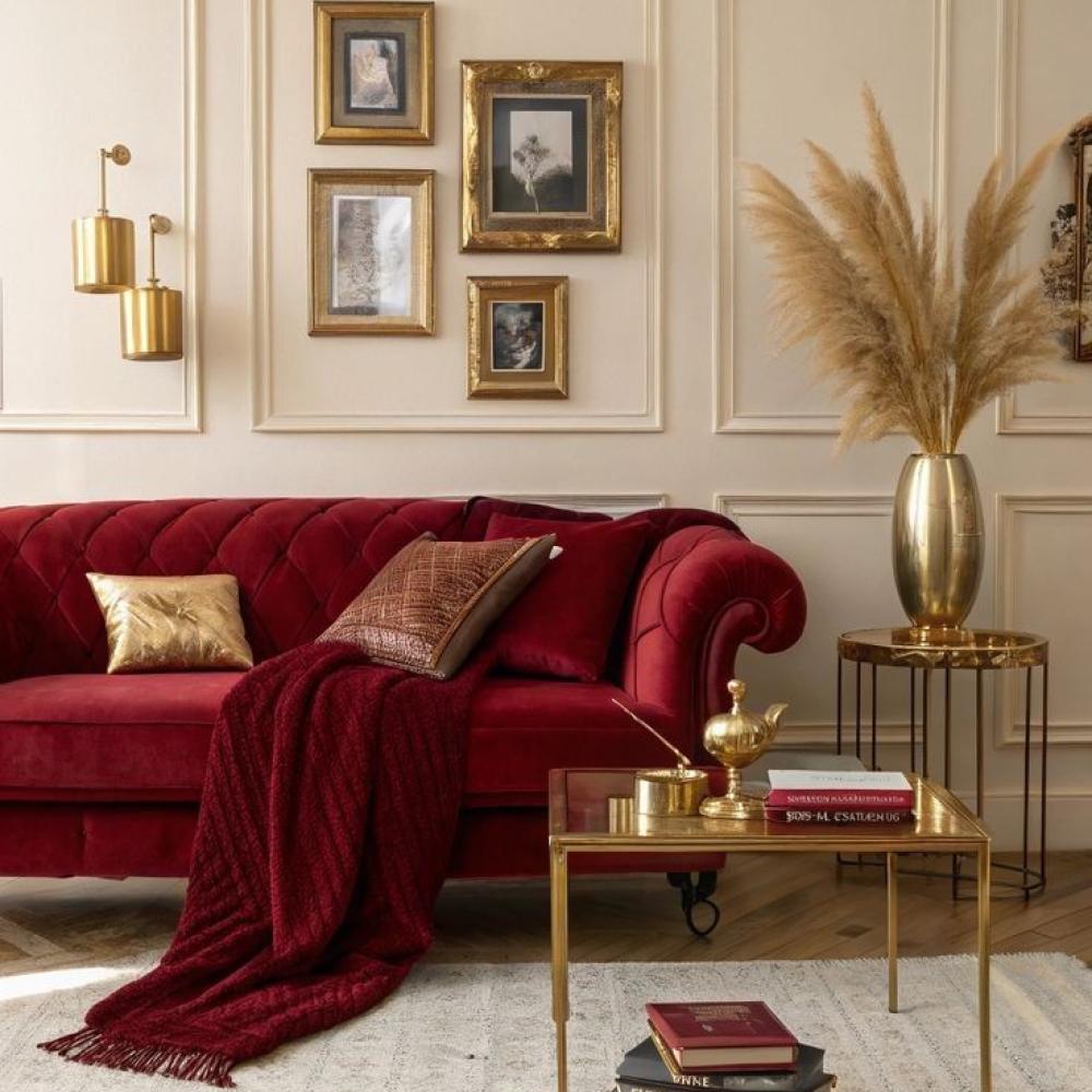 اللون الأحمر يمنح أي غرفة لمسة من الرفاهية والتميز