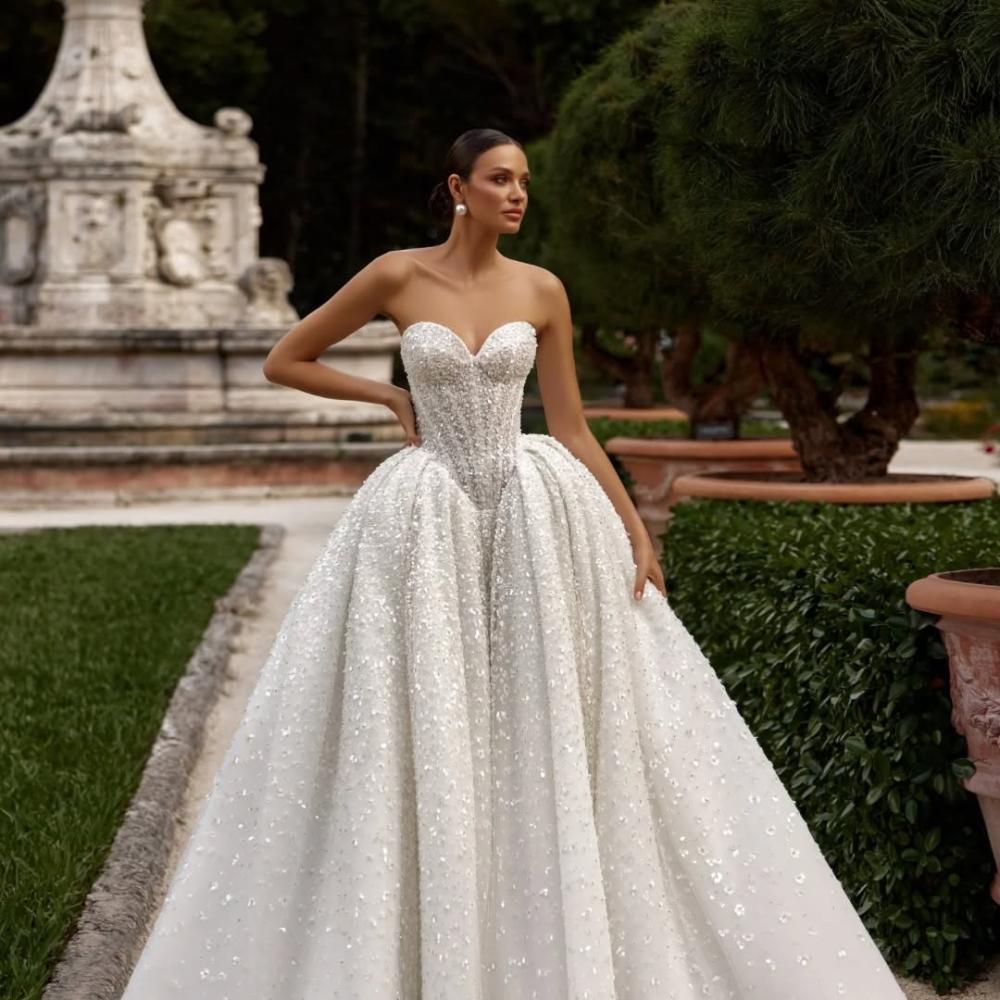 فستان زفاف بالباييت الناعم من دار أوسكانا موكا