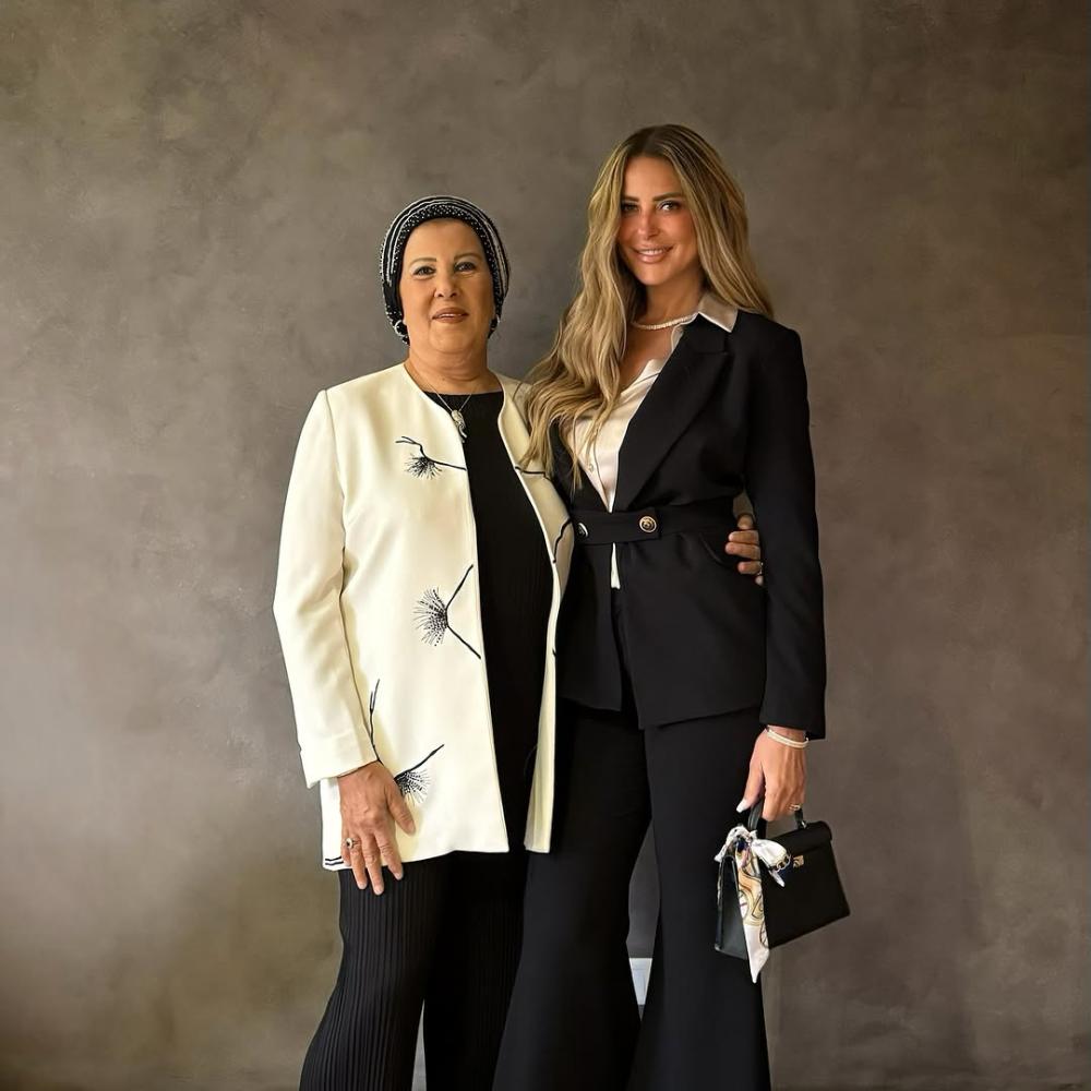 ريم مصطفى ووالدتها الراحلة