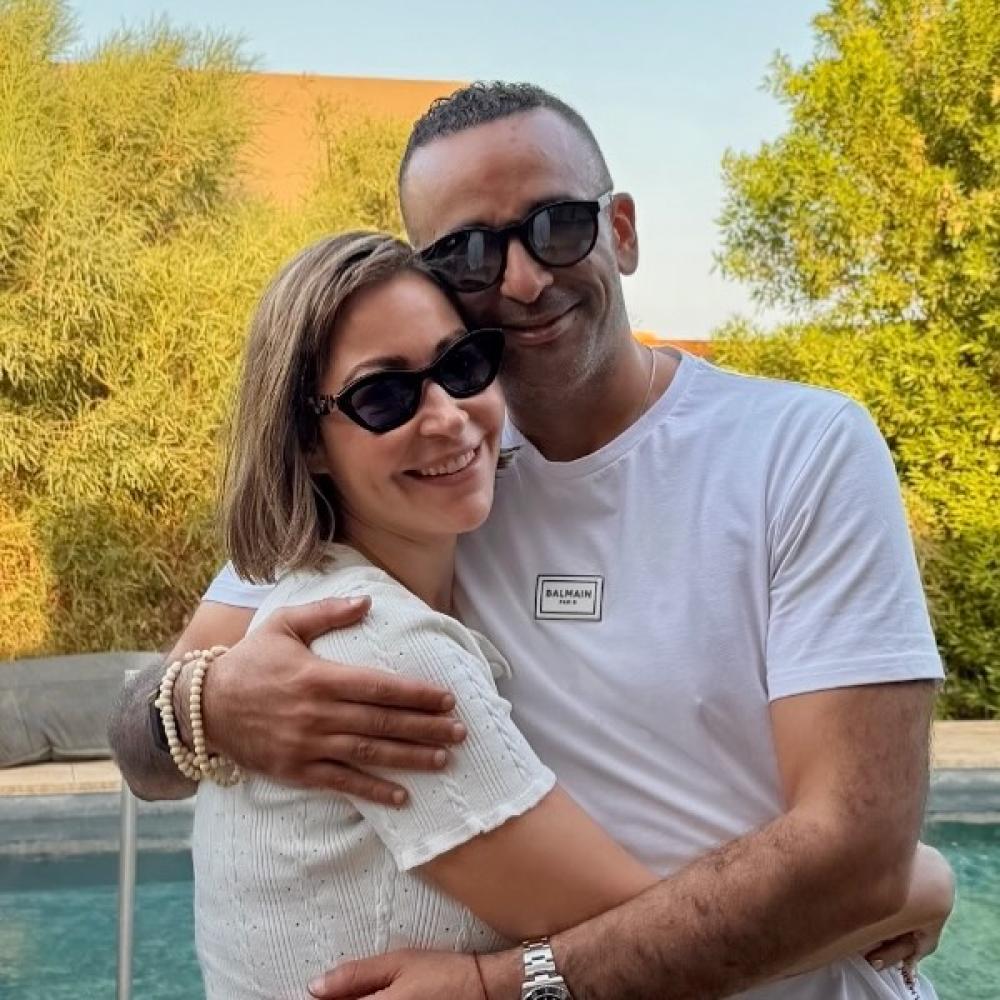 منة شلبي وزوجها