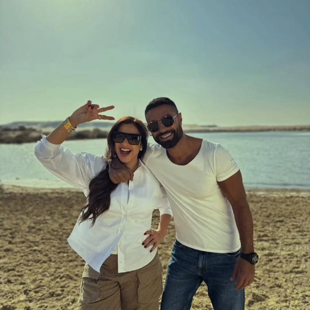 ياسمين عبد العزيز وكريم فهمي