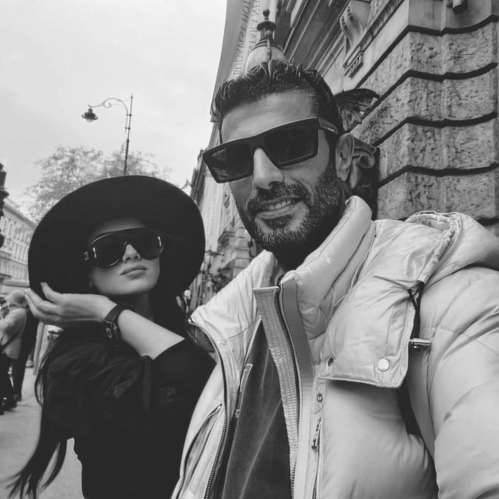 مي عمر ومحمد سامي في أوروبا