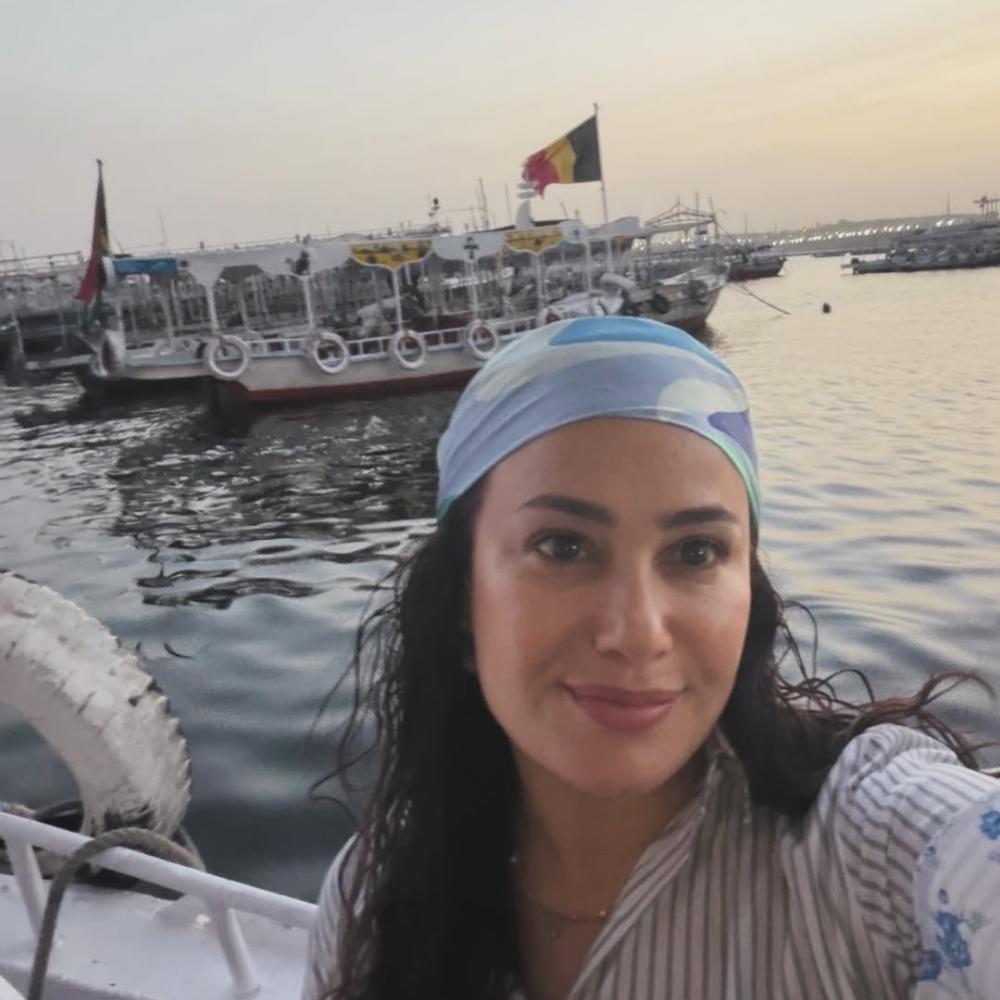 هند صبري في رحلة نيلية
