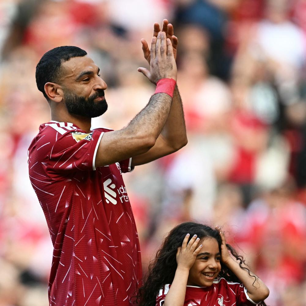 محمد صلاح وابنته كيان