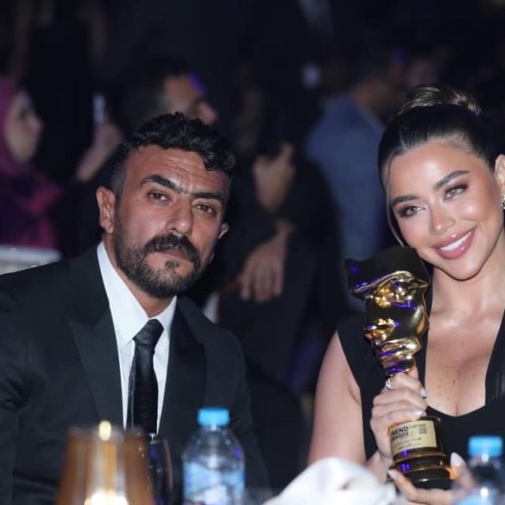 أحدث ظهور لأحمد العوضي ويارا السكري
