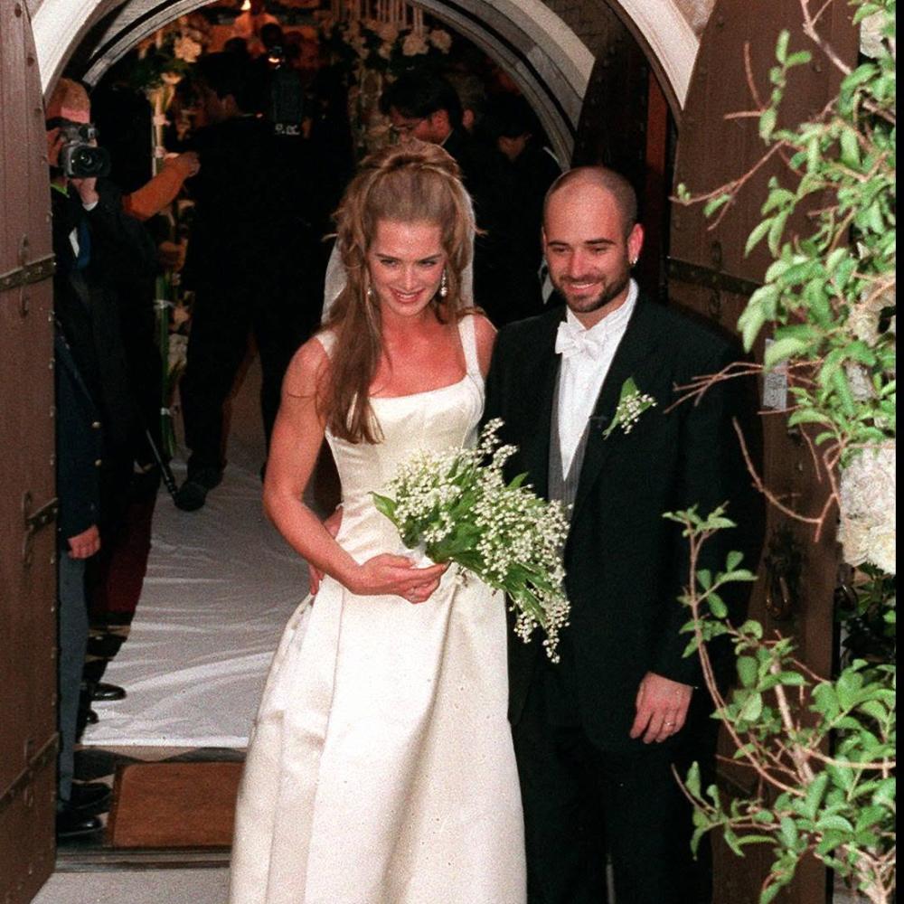 بروك شيلدز Brooke Shields وأندريه أغاسي Andre Agassi