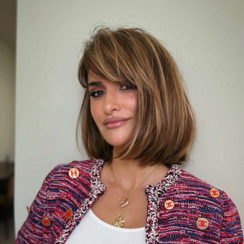 إطلالة النجمة Penelope Cruz بقصة شعر الـ Boyfriend Bob