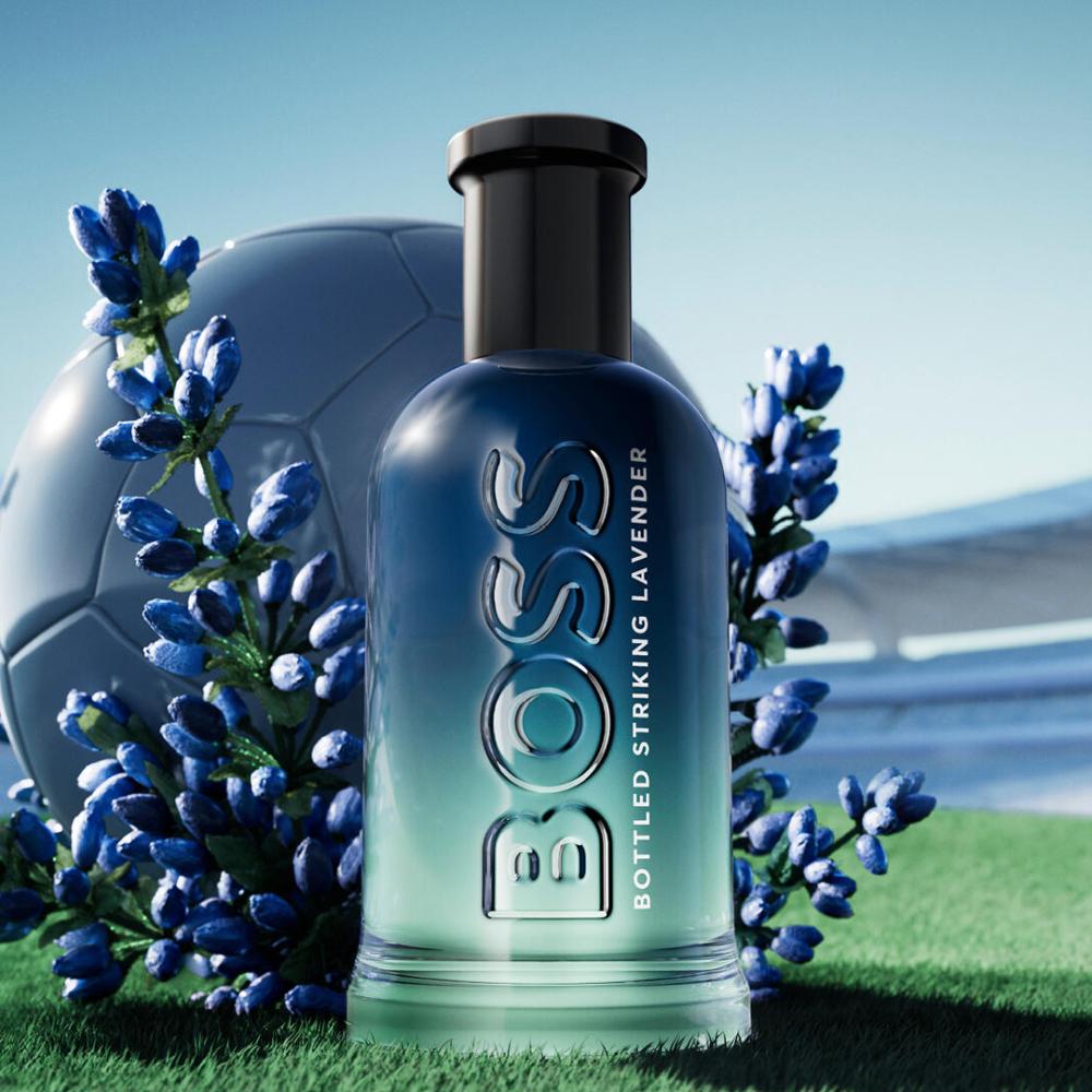  تم ابتكار BOSS Bottled Striking Lavender على يد خبيرة العطور هونورين بلان والعطّارة الرئيسية صوفي لابيه