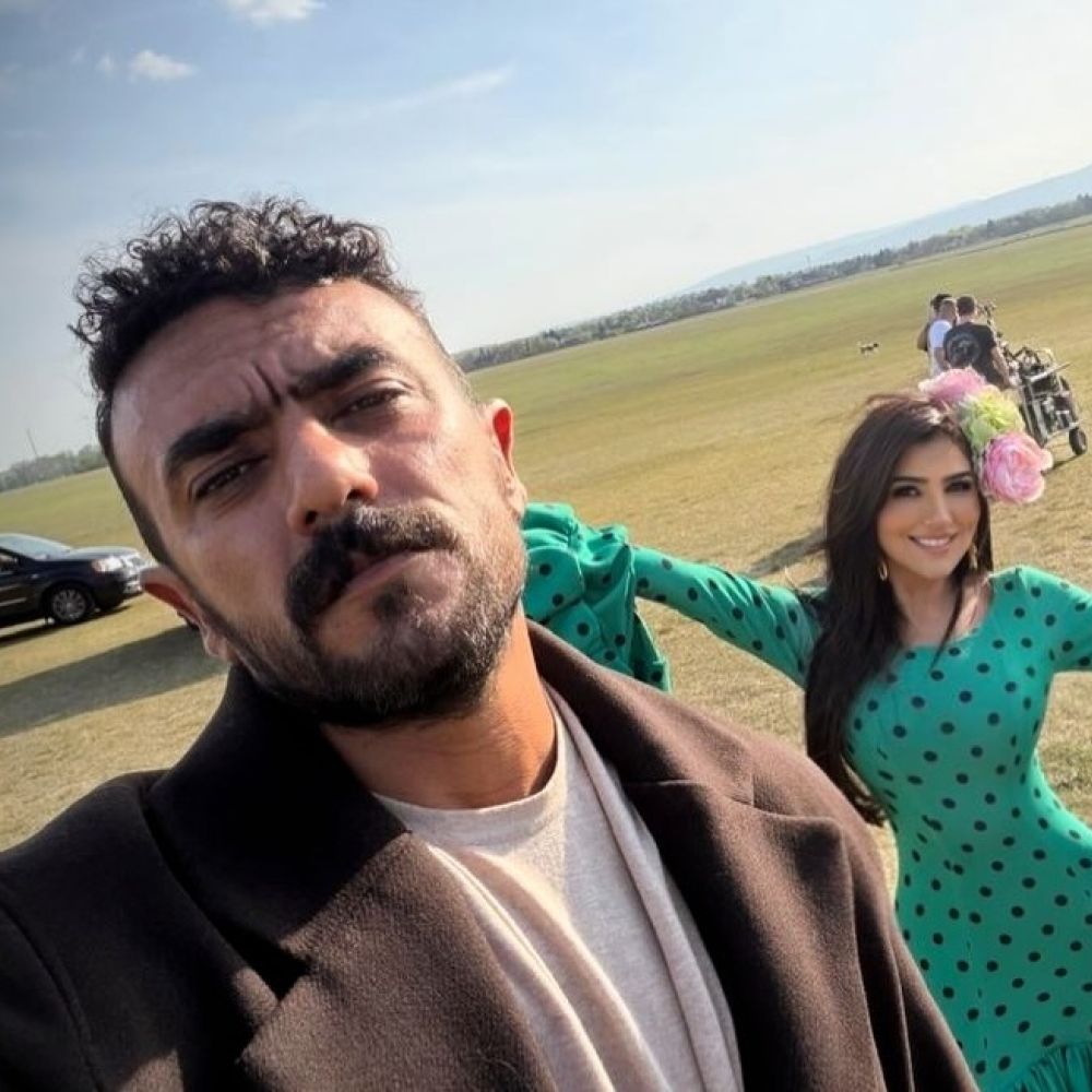 مي عمر وأحمد العوضي