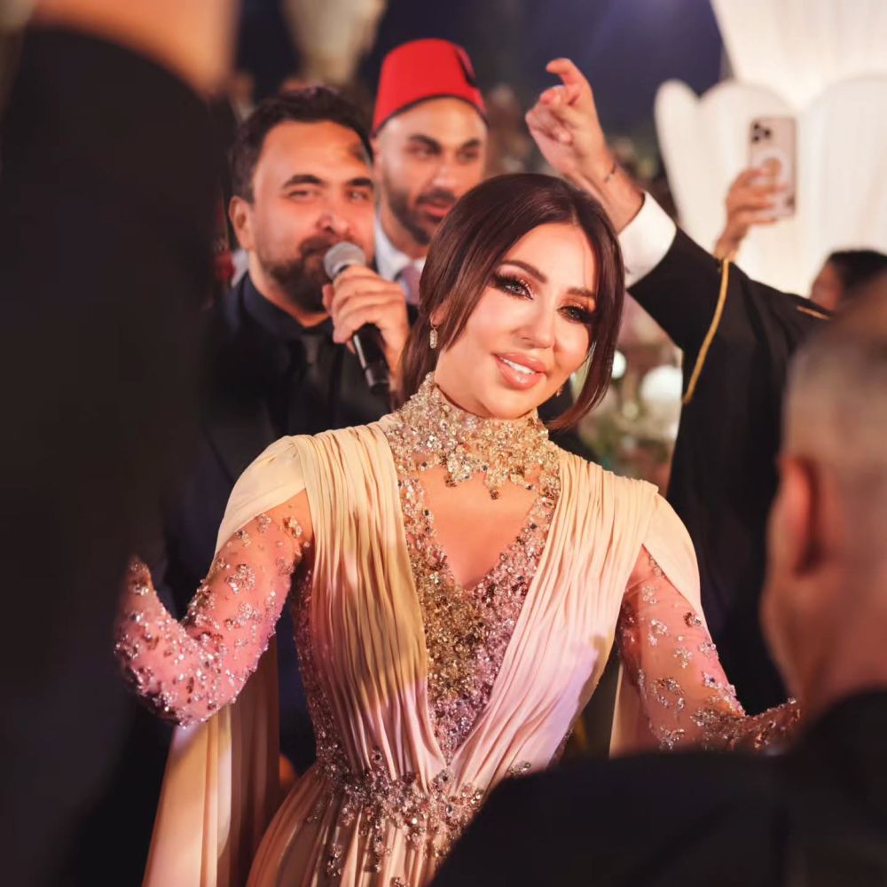 رابعة الزيات في حفل زفاف ابنها