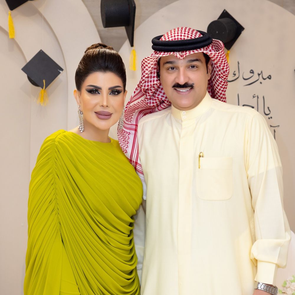 شهاب جوهر وإلهام الفضالة في حفل تخرج آية5