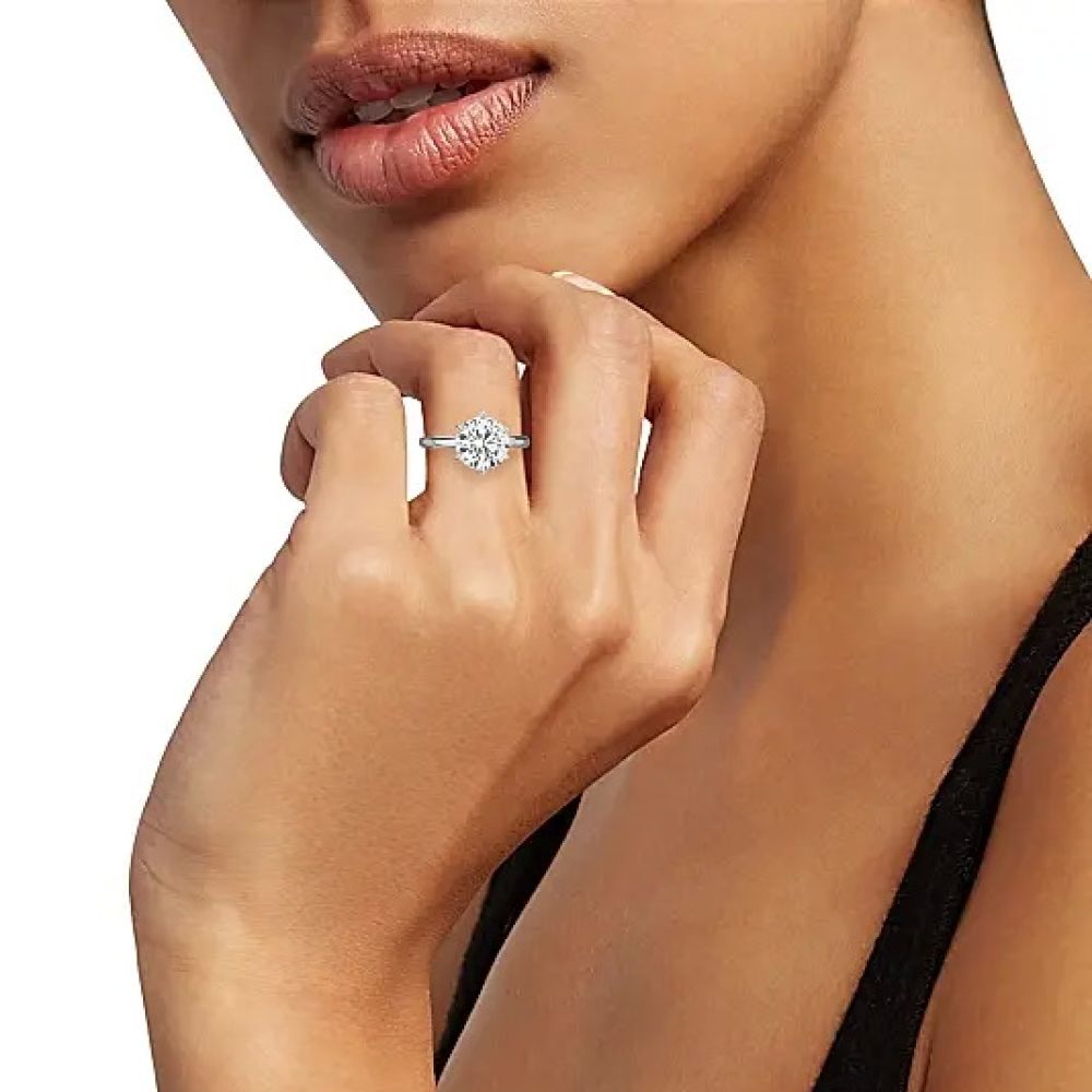 Saks Fifth Avenue High Jewelry Platinum & 3.53 TCW Diamond Solitaire Ring