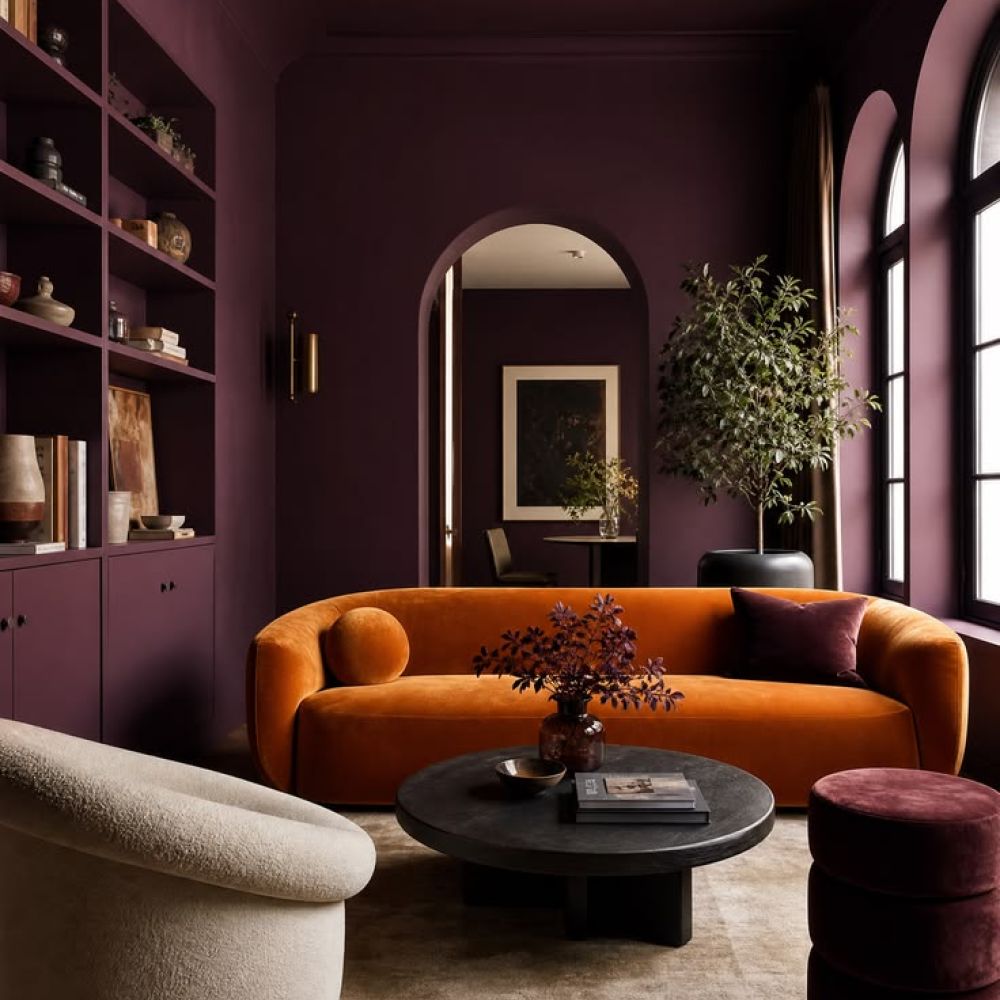 صيحة غمر اللون  Color Drenchingالتي تعتمد على استخدام اللون نفسه