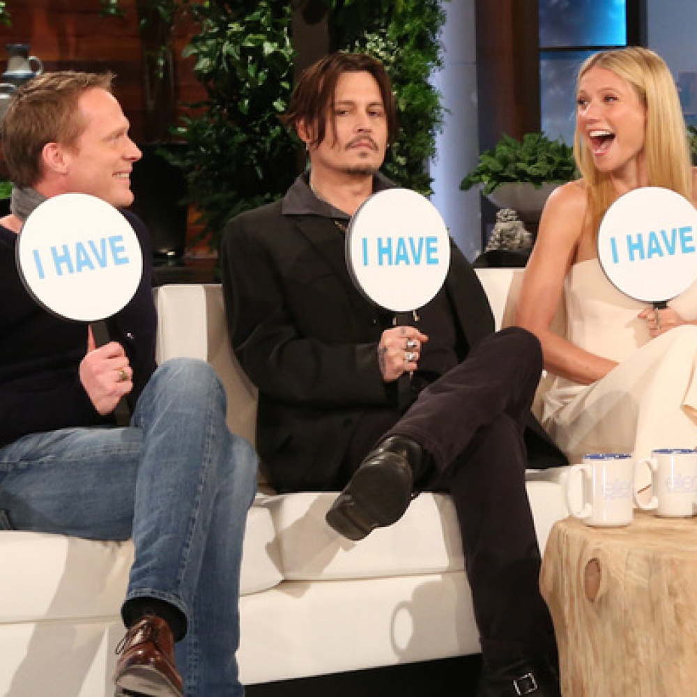 غوينيث بالترو وجوني ديب Never Have I Ever