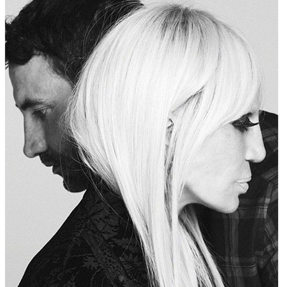 Donatella Versace and Ricardo Tisci