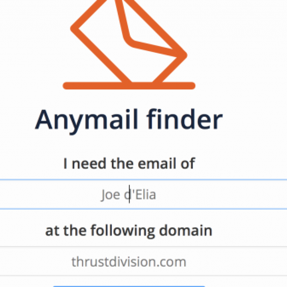 Anymail Finder للتأكد من صحة أي بريد إلكتروني رسمي