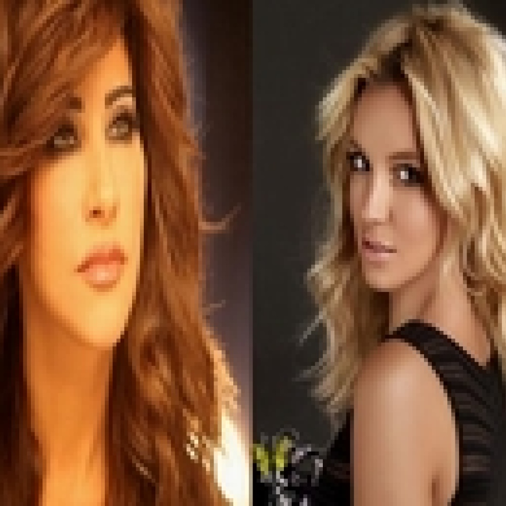نجوى كرم وبريتني سبيرز معا في حفل بدبي