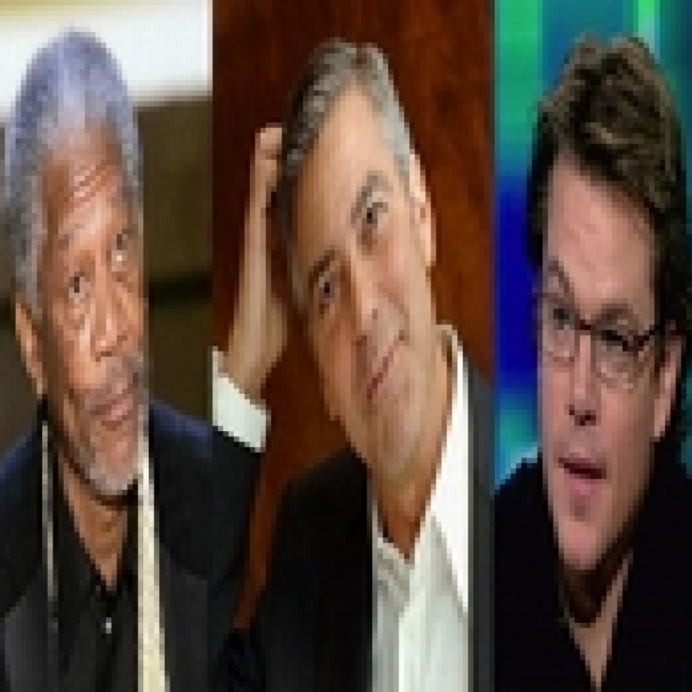 جورج كلوني يرشح مورغان فريمان ومات دايمون لمنصب الرئاسة